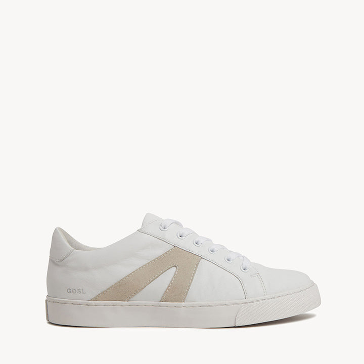 4002 Convergence - White Softie Leather/Beige cream suede