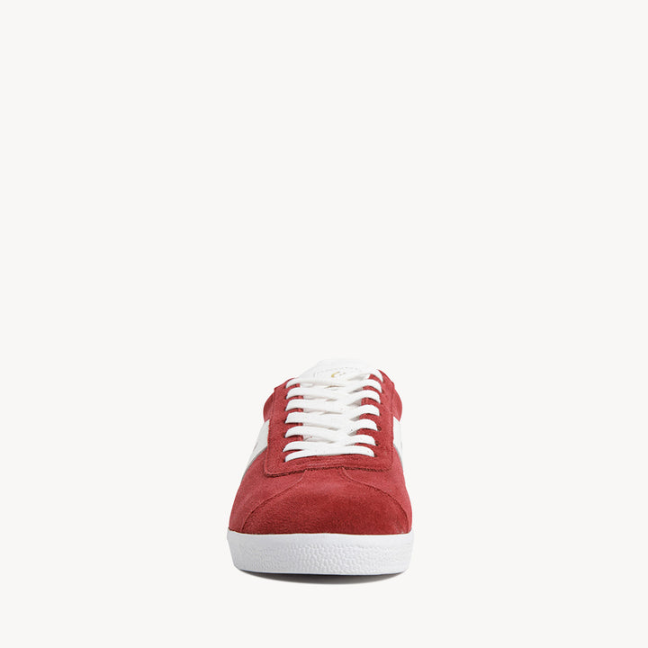 1001 Convergence - Deep Red Suede/White Leather