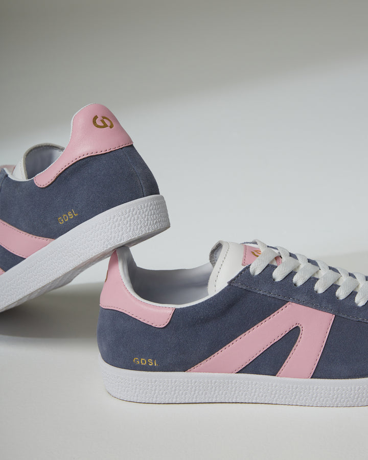 1001 Convergence - Misty Blue Suede/Candy Pink