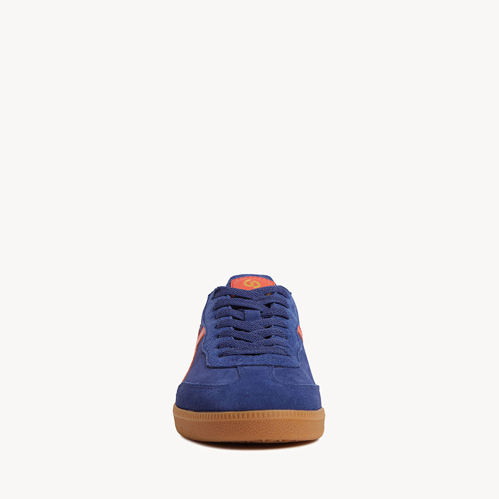 2001 Crossroads - Petrol Blue Suede/Orange Leather