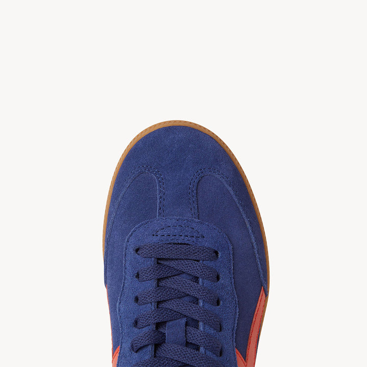 2001 Crossroads - Petrol Blue Suede/Orange Leather