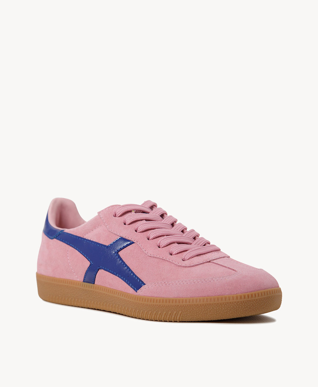 2001 Crossroads - Pink Soft Suede/Deep Blue Leather