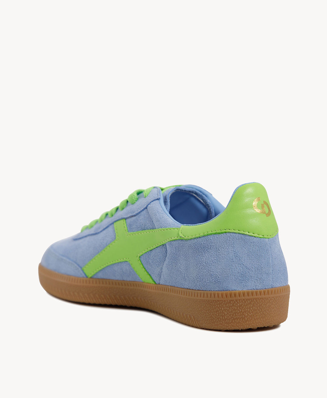 2001 Crossroads - Blue Soft Suede/Neon Green Leather