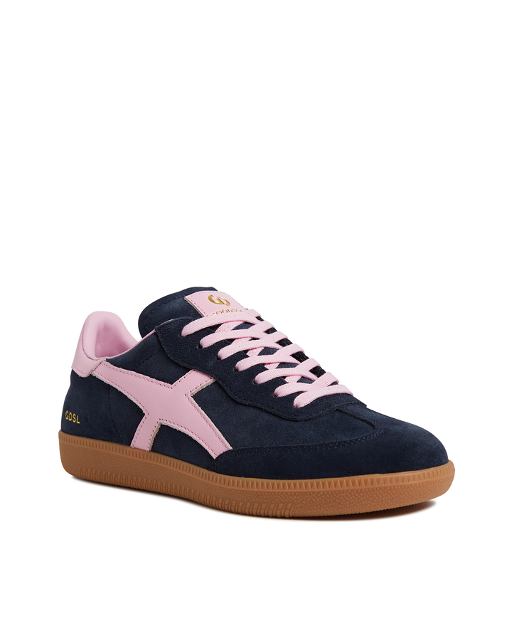 2001 Crossroads Navy Suede Pink Leather