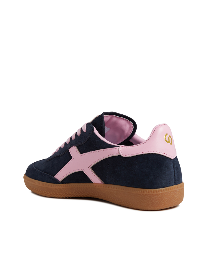 2001 Crossroads Navy Suede Pink Leather