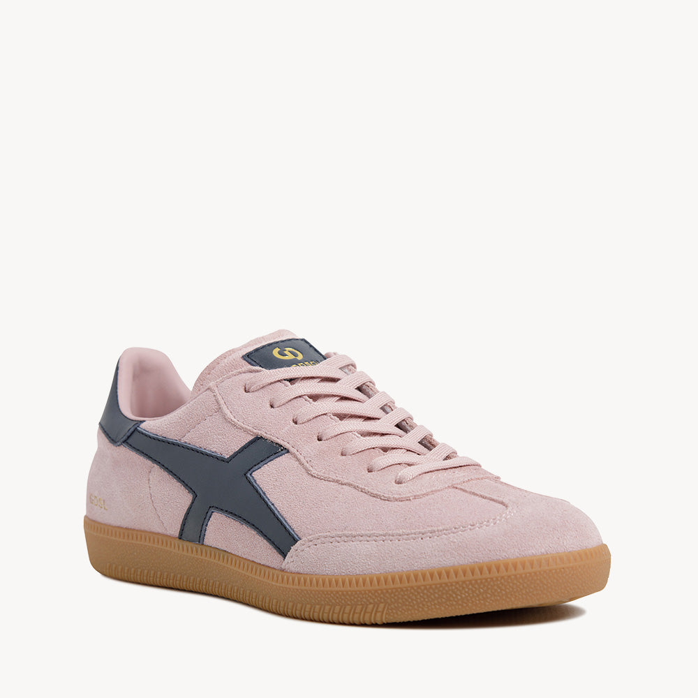 2001 Crossroads - Pink Suede/Navy Leather