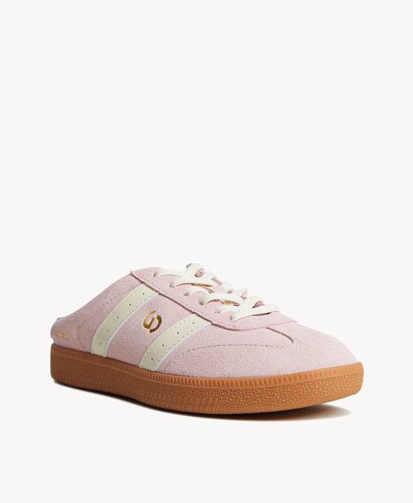 2001 Parallel Mule - Pink Suede / Ivory