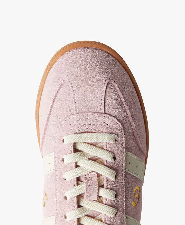 2001 Parallel Mule - Pink Suede / Ivory