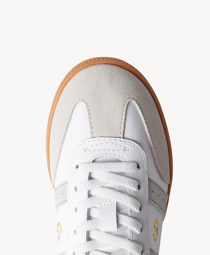 2001 Parallel Mule - White Leather / Light Grey