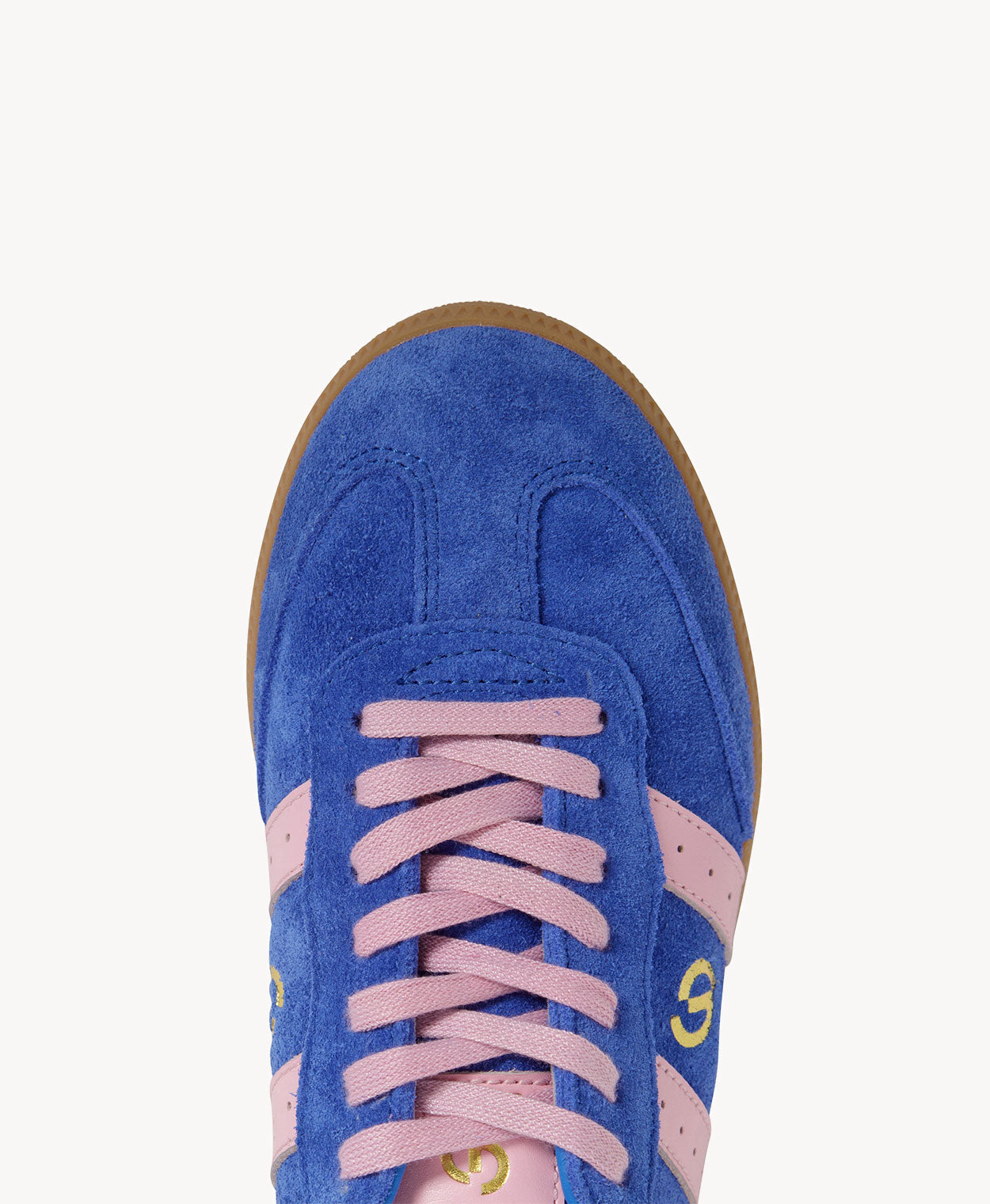 2001 Parallel - Cobalt Blue Soft Suede/Pink Leather – Goodsole