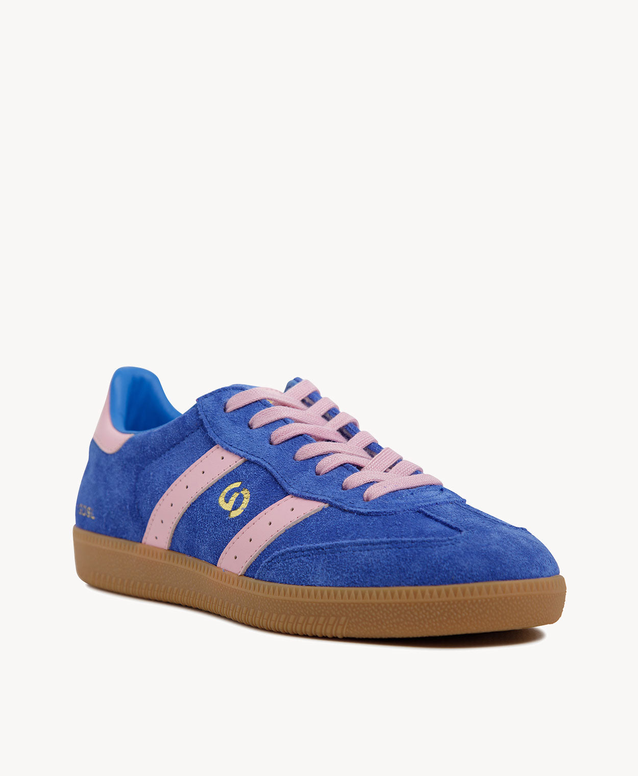 2001 Parallel - Cobalt Blue Soft Suede/Pink Leather – Goodsole