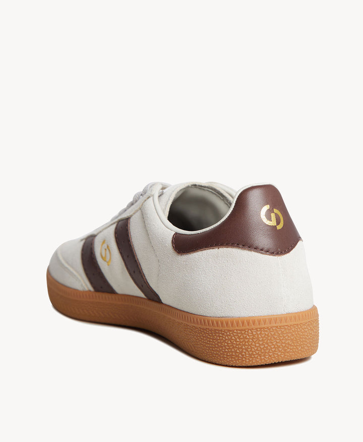 2001 Parallel - Bone Suede / Walnut Leather