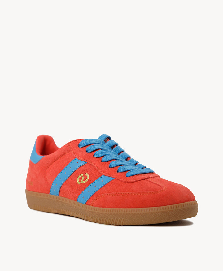 2001 Parallel - Melon Red Soft Suede/Blue Leather