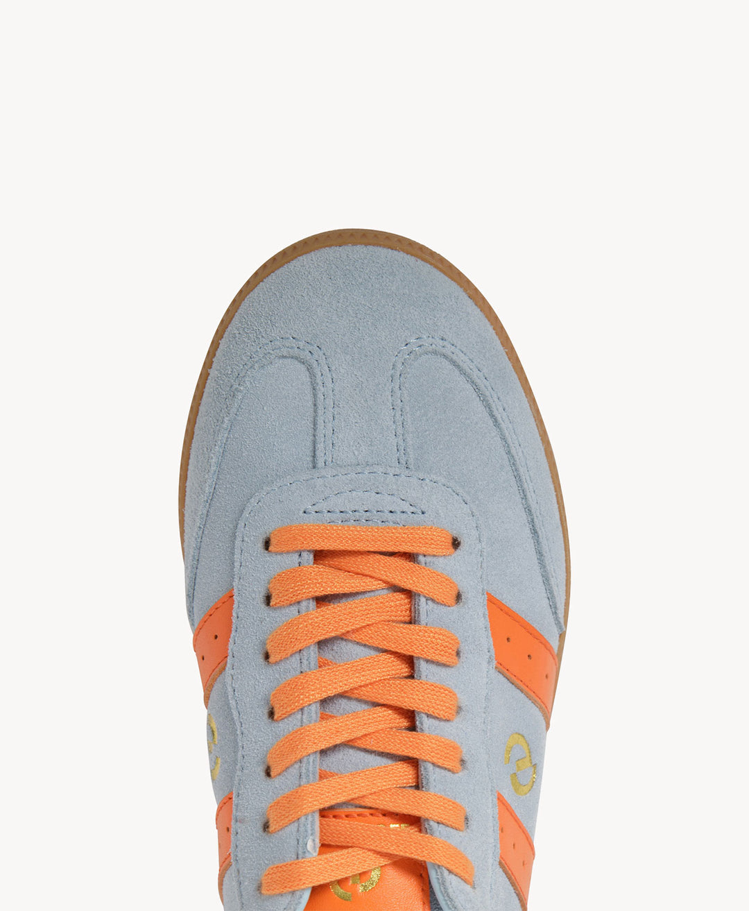 2001 Parallel - Pale Blue Soft Suede/Orange Leather