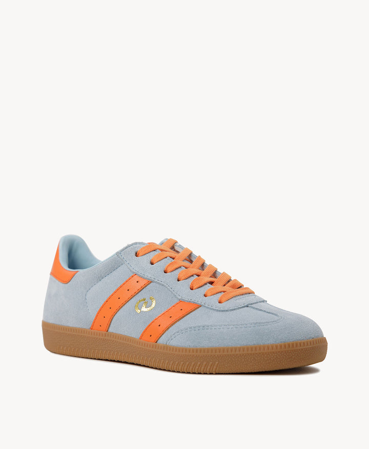 2001 Parallel - Pale Blue Soft Suede/Orange Leather