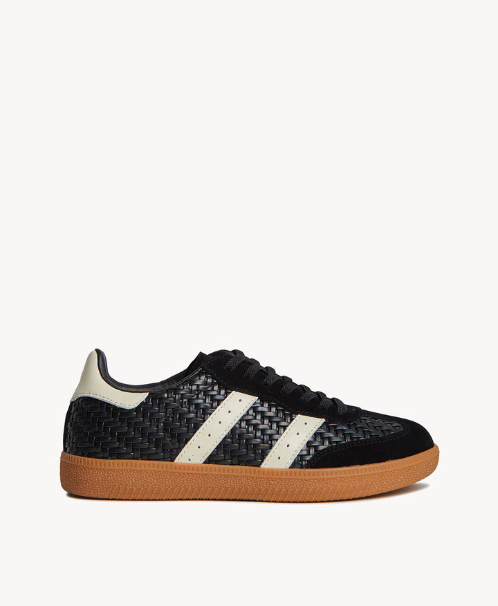 2001 Parallel Weave Black Suede / PU Weave / Ivory Leather