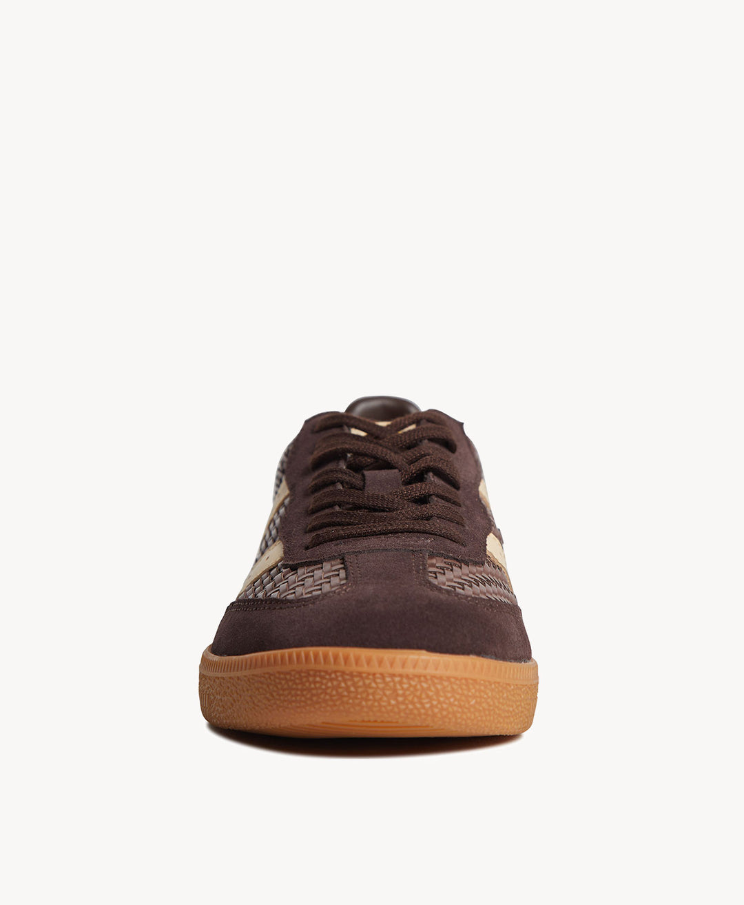 2001 Parallel Weave Brown Suede / PU Weave / Vanilla Leather