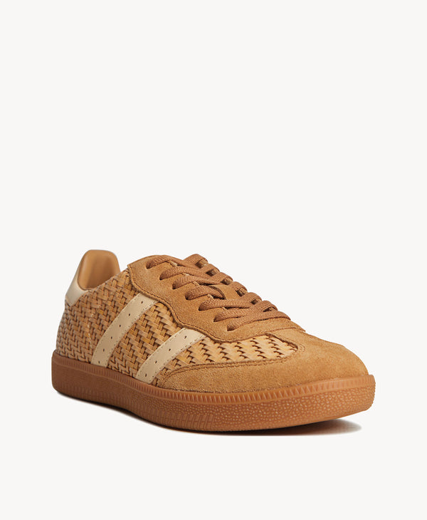 2001 Parallel Weave Tan Suede / PU Weave / Vanilla Leather