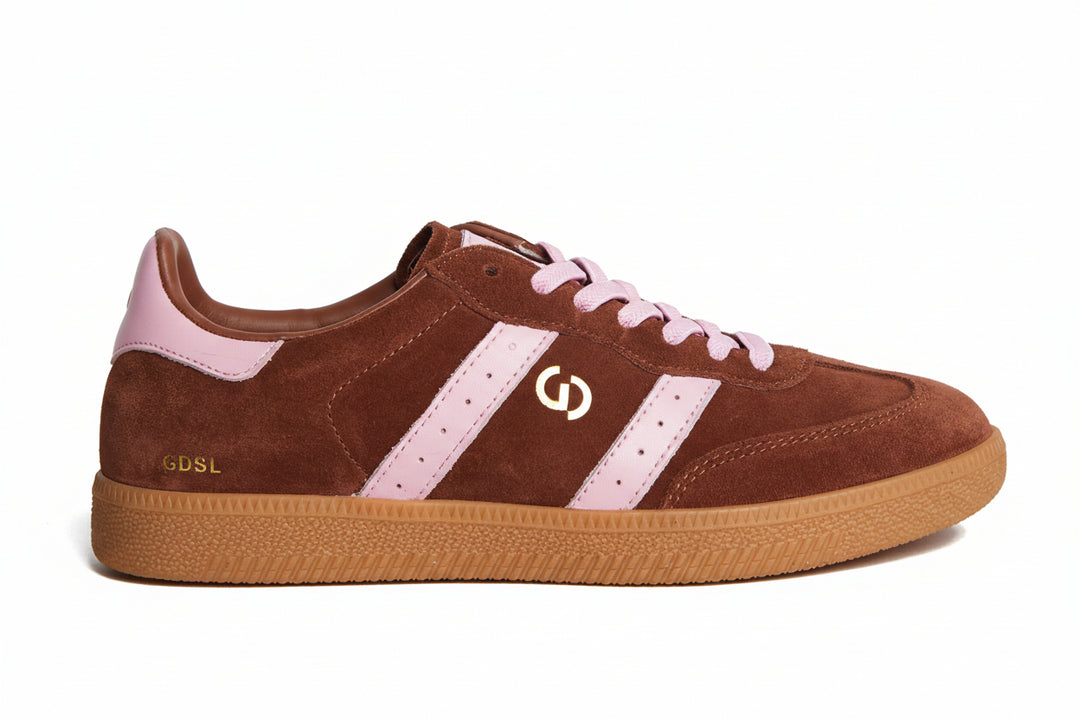 2001 Parallel - Coffee Suede/Candy Pink Leather