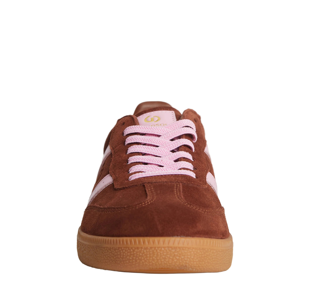 2001 Parallel - Coffee Suede/Candy Pink Leather