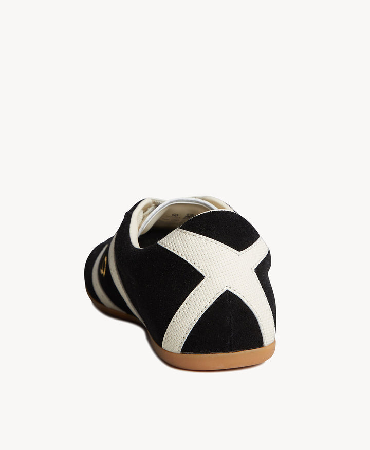 Alley Sneaker Black Suede/Bone