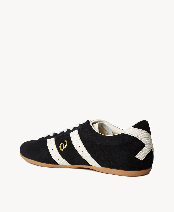 Alley Sneaker Black Suede/Bone