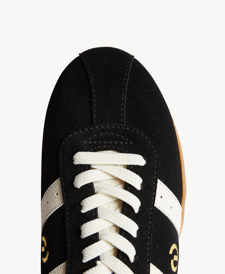 Alley Sneaker Black Suede/Bone