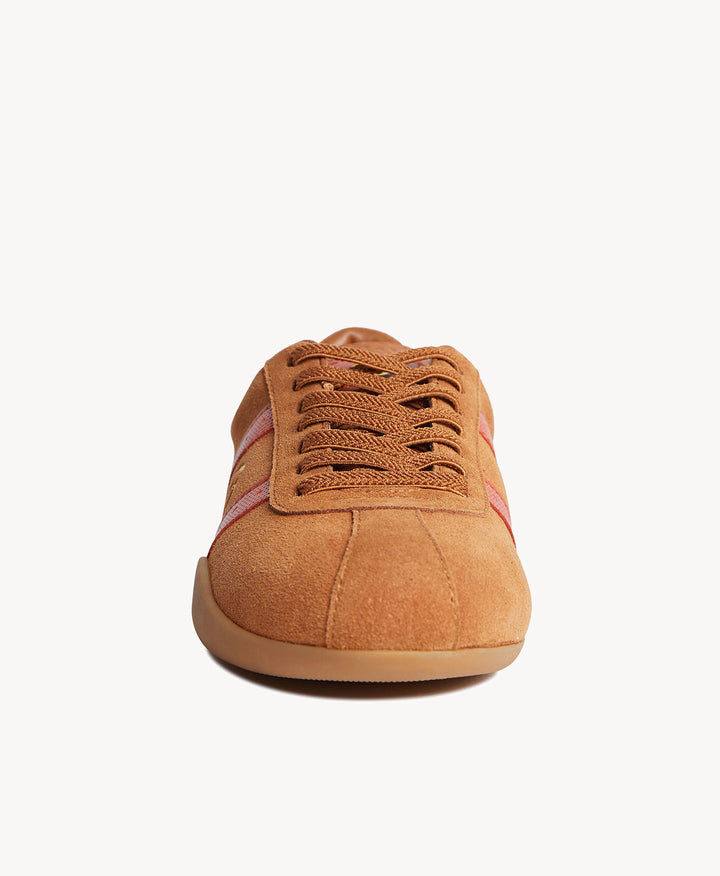 Alley Sneaker Butter Tan Suede/Burnt Orange