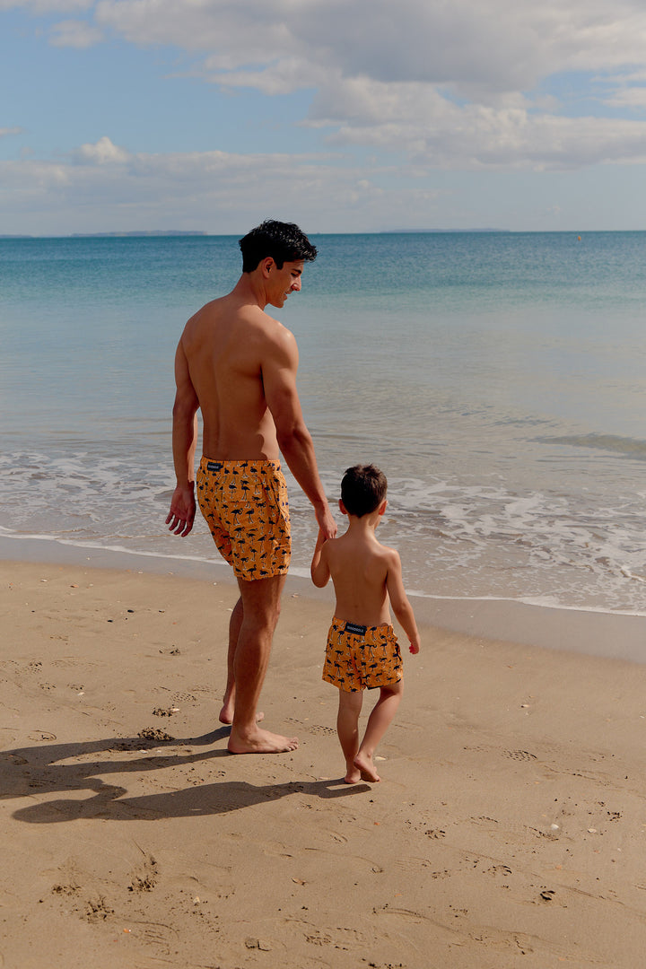 Côte d'Azur Mini & Me Bundle - Orange Blue Flamingo