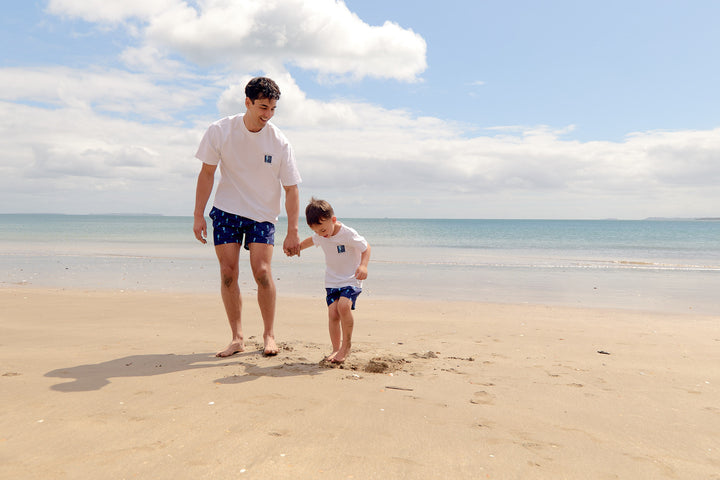 Côte d'Azur Mini & Me Bundle - Cobalt Blue Seahorse