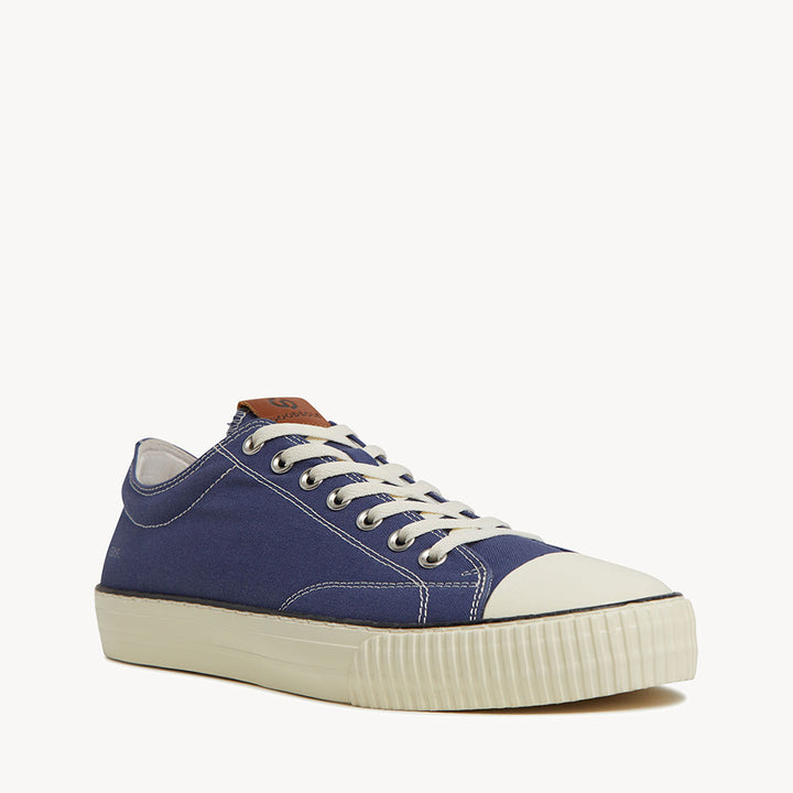 5001 Low - Blue Organic Canvas/Cream Sole