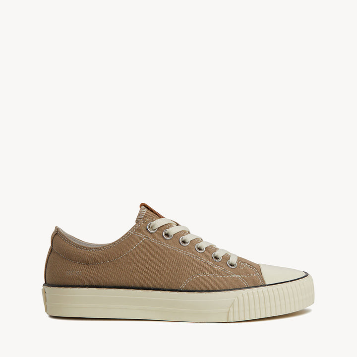 5001 Low - Taupe Organic Canvas/Cream Sole