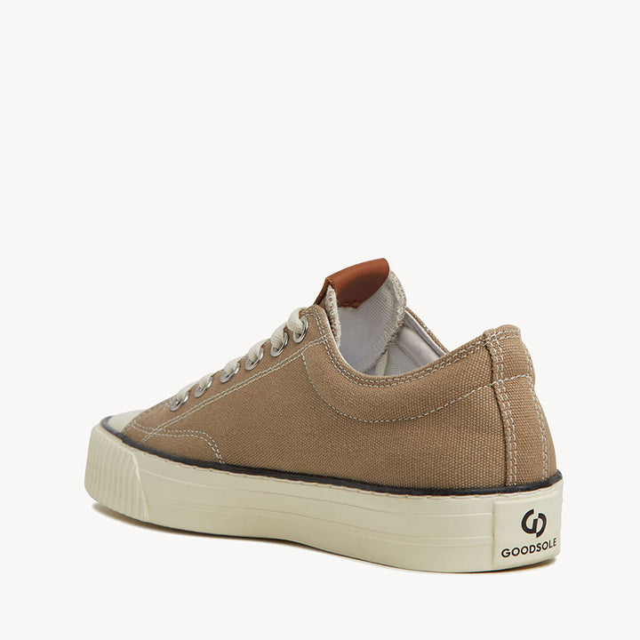 5001 Low - Taupe Organic Canvas/Cream Sole