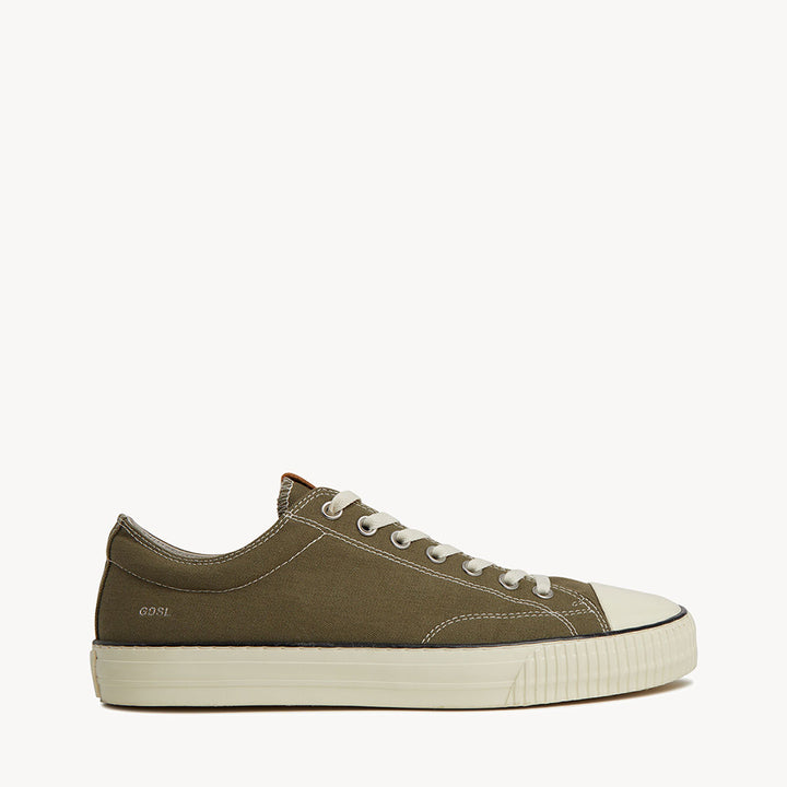 5001 Low - Khaki Organic Canvas/Cream Sole