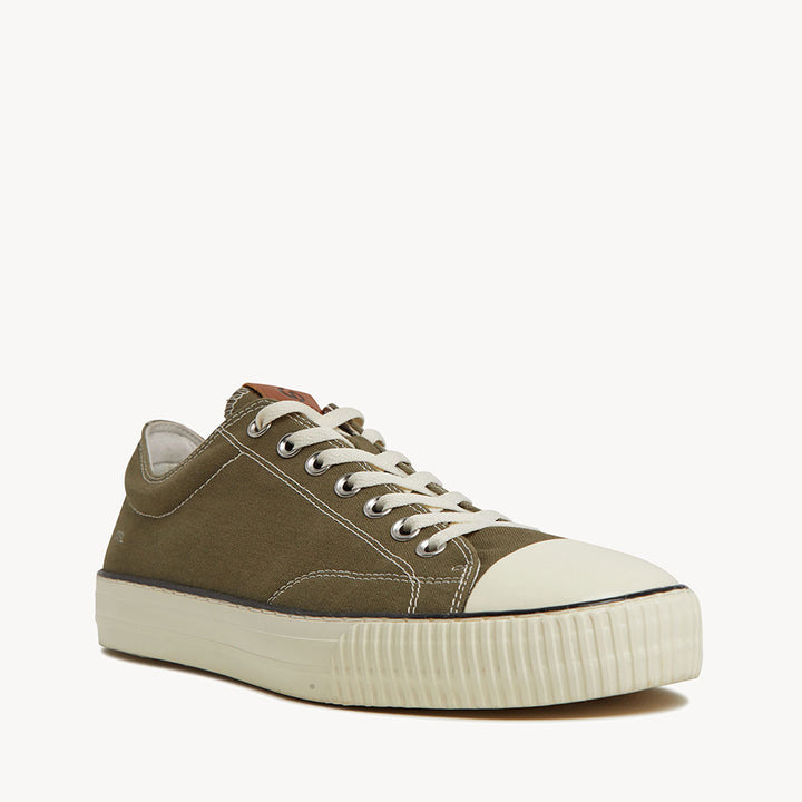 5001 Low - Khaki Organic Canvas/Cream Sole