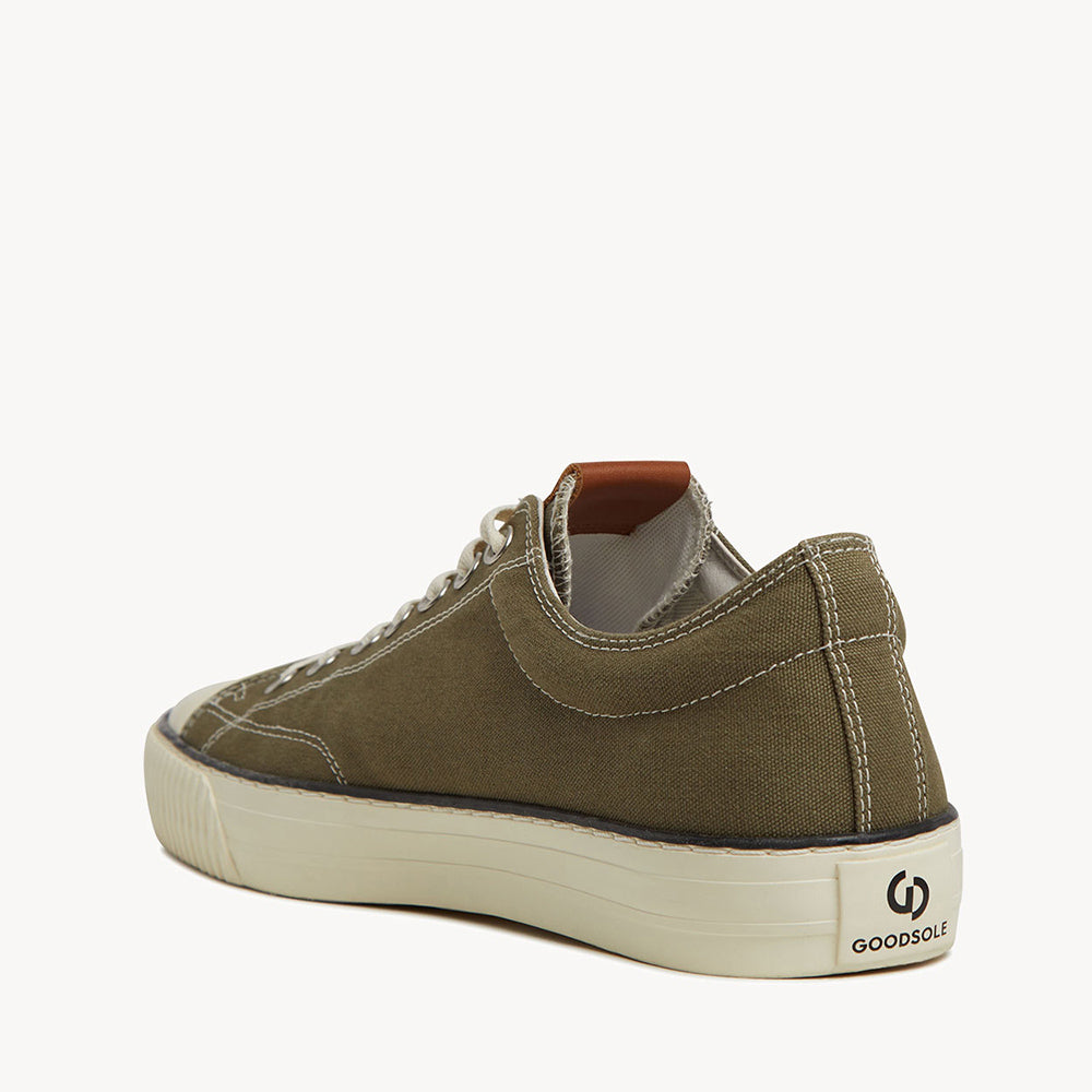 5001 Low - Khaki Organic Canvas/Cream Sole