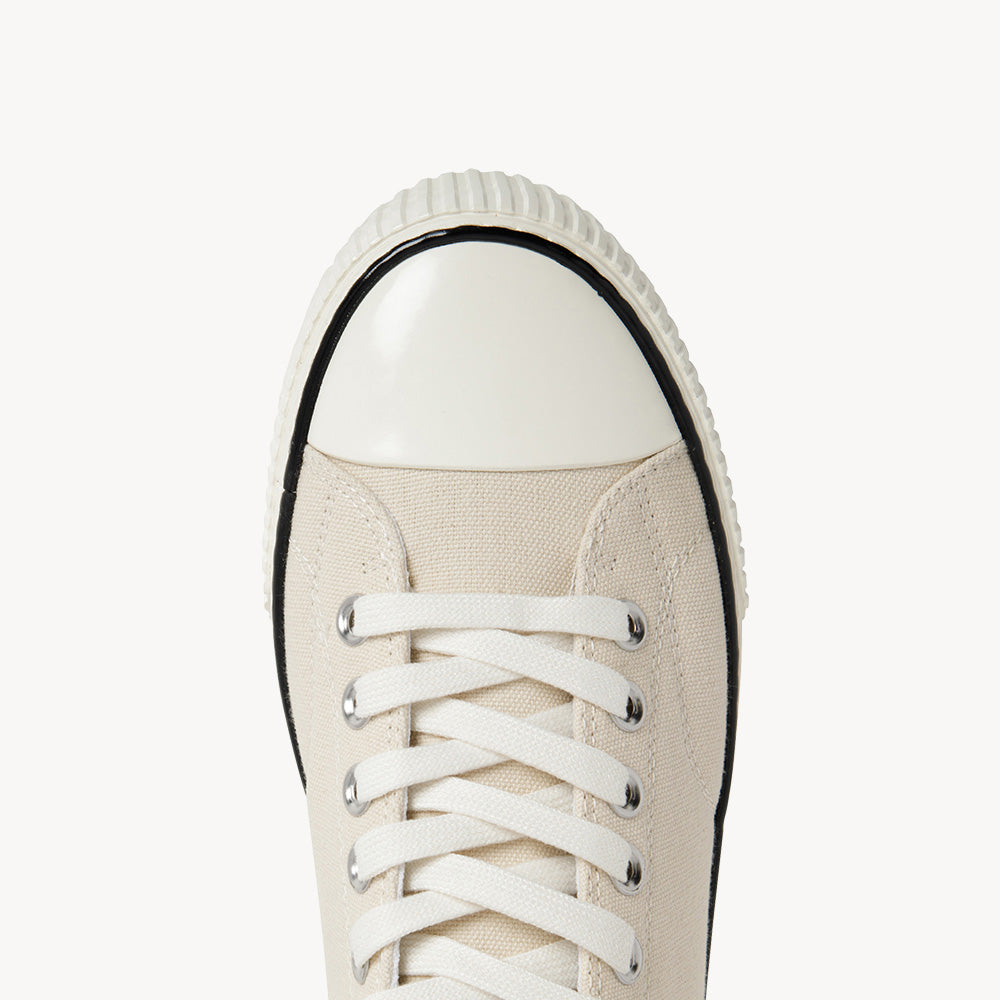 5001 Low - Natural Organic Canvas/Cream Sole