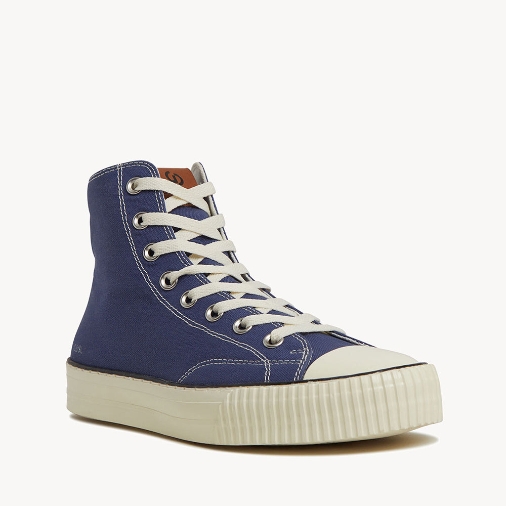 5002 H Top Blue Canvas/Cream Sole - Main Image