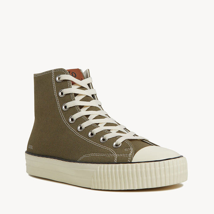 5002 H Top - Khaki Canvas/Cream Sole