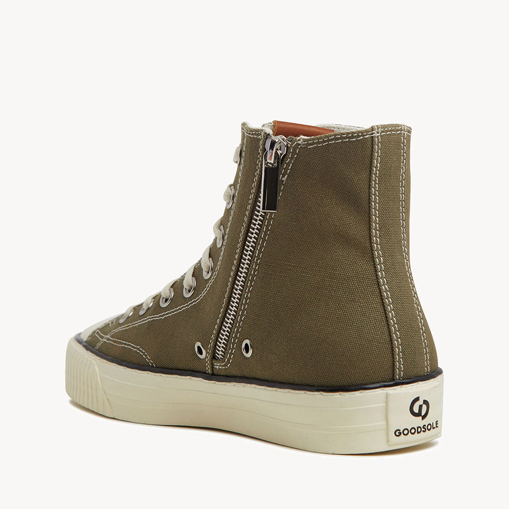 5002 H Top - Khaki Canvas/Cream Sole