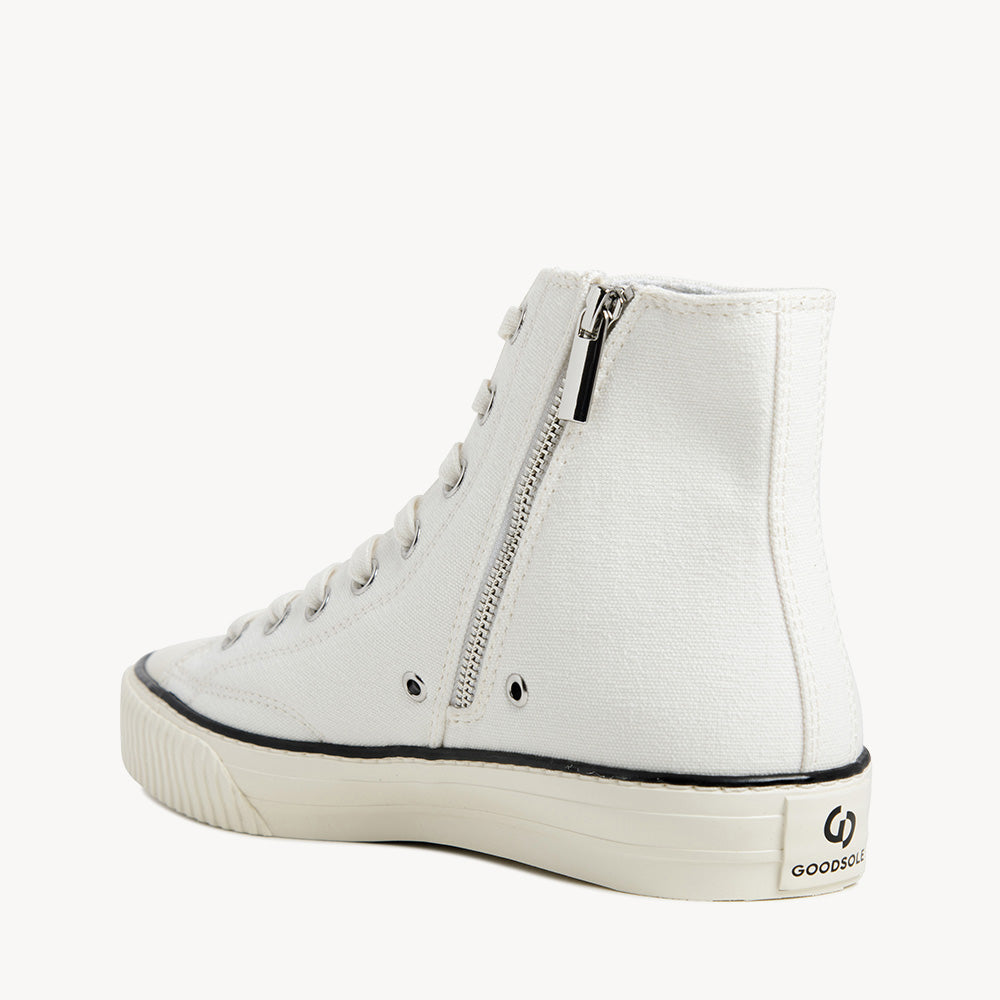 5002 H Top - White Organic Canvas/Cream Sole