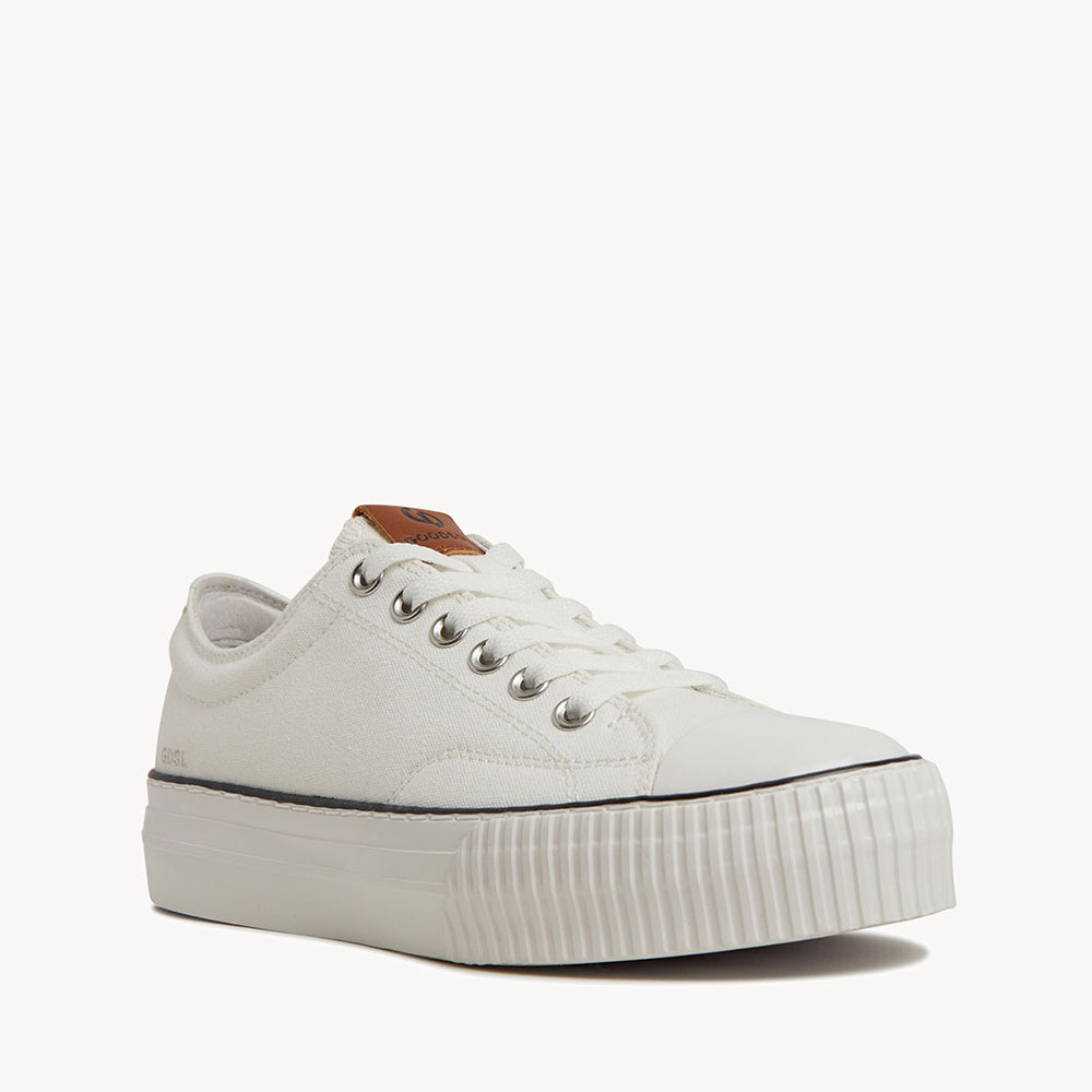 5005 Lift Low - White Canvas/White Platform Sole