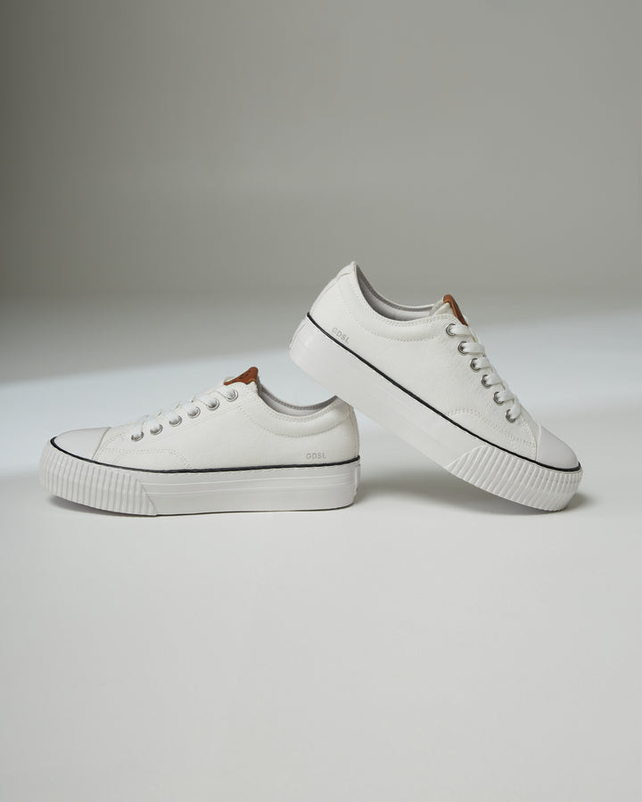 5005 Lift Low - White Canvas/White Platform Sole