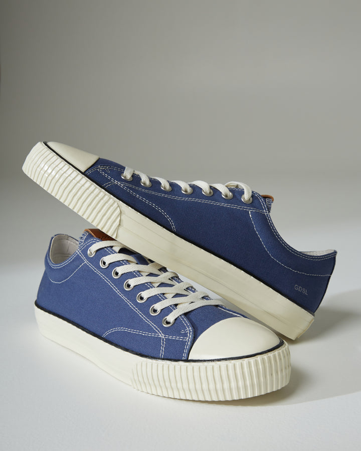 5001 Low - Blue Organic Canvas/Cream Sole