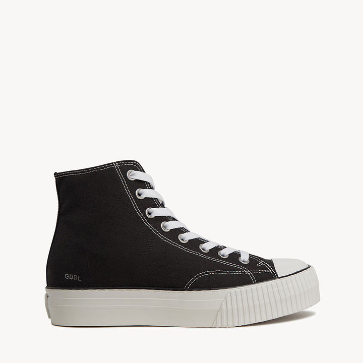 5006 Lift H Top - Black Canvas/ White Platform Sole