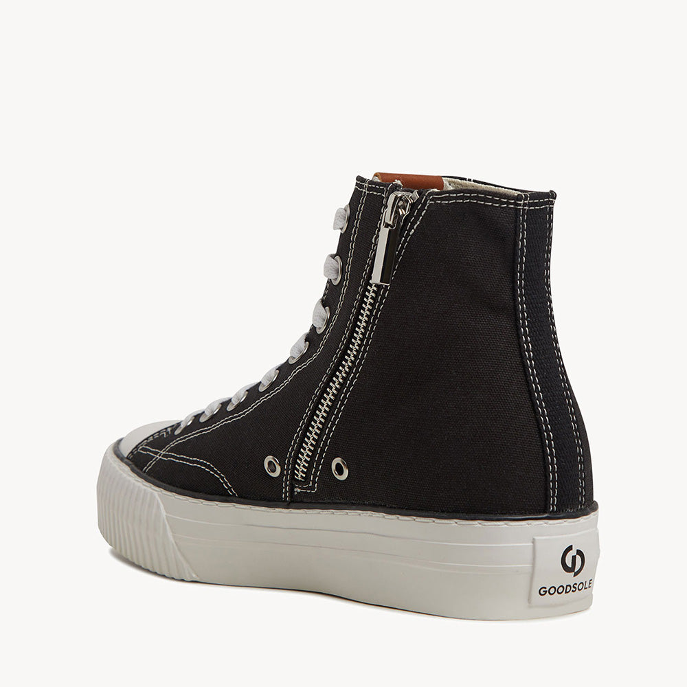 5006 Lift H Top - Black Canvas/ White Platform Sole