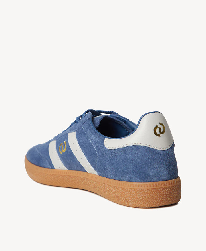 2001 Parallel - Peacock Blue Suede/Bone Leather