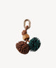 Pom Pom Charm — Green/Brown