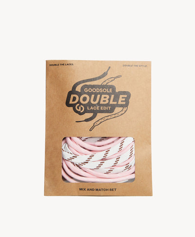 Double Lace Combo - Pink/White Detail