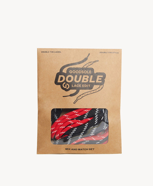 Double Lace Combo - Red/White Detail